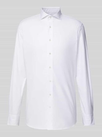 Profuomo Slim Fit Businesshemd aus Twill in Weiss, Größe 40