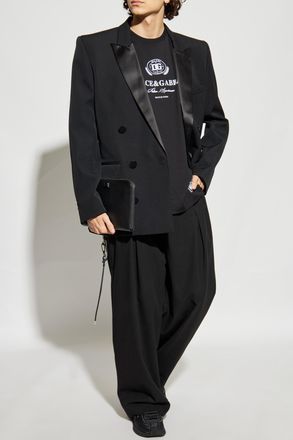 Dolce & Gabbana T-shirt With Printed Logo, Mens, Black