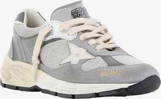 Golden Goose Niedrige Materialmix-Sneakers Running Dad