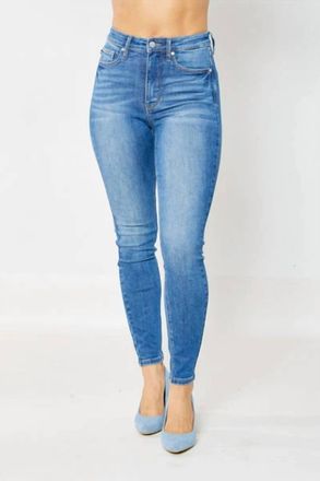 Judy Blue High Waist Tummy Control Classic Skinny Jeans In Blue