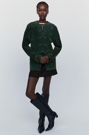 Blank NYC Suede Military Jacket