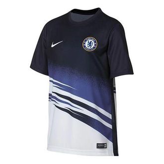 Nike Chelsea FC Quick Dry Round Neck Short Sleeve Training Navy AO7533-101