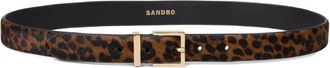 Sandro Cintura in pelle - Marrone