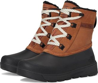 The North Face Shellista V Shorty WP Womens Cold Weather Boots Burnt Umber/TNF Black : 10.5 B - Medium, Suede