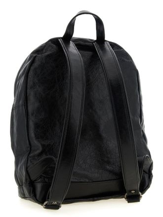 Giorgio Brato Crumpled Lambskin Backpack - Black
