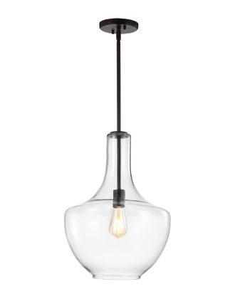 Jonathan Y Designs Jonathan Y Watts 13.25In Glass Metal Led Pendant