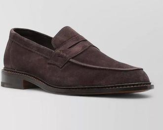 Trickers sonny suede penny strap round toe loafers