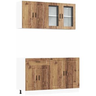 vidaXL Vidaxl - Conjunto De Armarios De Cocina De 4 Piezas porto De En Madera De Ingenier&iacute;a