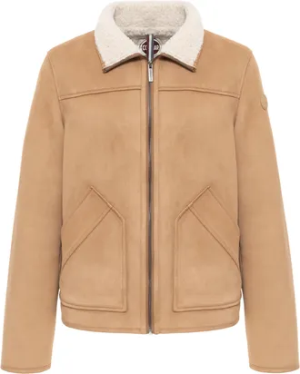 Colmar Marrakech White Shearling Collar Casual Leather Jacket