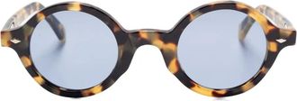 Family Affair Occhiali da sole tondi con effetto tartarugato - Marrone
