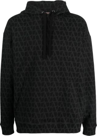Valentino Garavani Toile Iconographe Hoodie - Heren - Hoodies - Zwart - XL - Katoen - Hoodies & sweatvesten