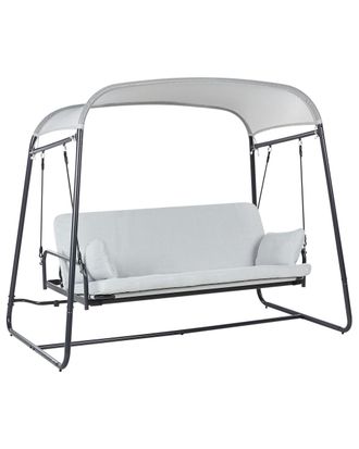 Beliani Columpio Metal Gris claro