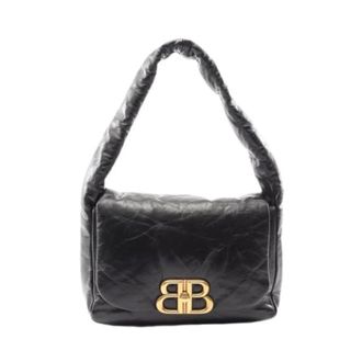 Balenciaga Pre-owned Shoulder Bags, female, Black, Size: ONE SIZE Pre-owned Vintage Shoulder Bag
