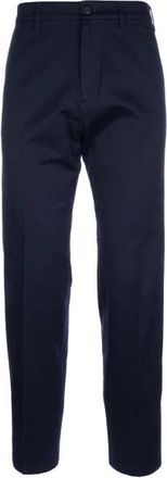 Prada Chinos, male, Blue, Size: XL Cotton Chino Pants