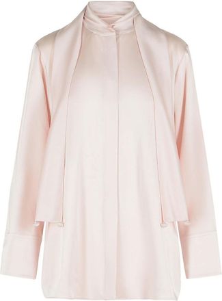 Jil Sander Fiocco Pink Acetate And Viscose Shirt