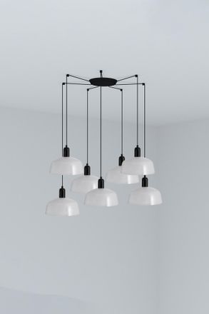 Faro Barcelona Tatawin M 7l Colgante Cristal Blanco