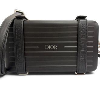 Rimowa Black Aluminum Leather Shoulder Bag (Pre-Owned)
