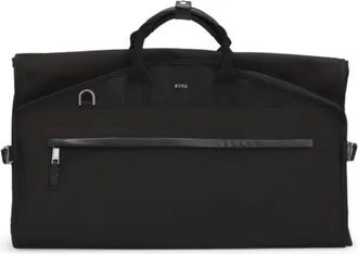 BOSS Garment bag with leather trims