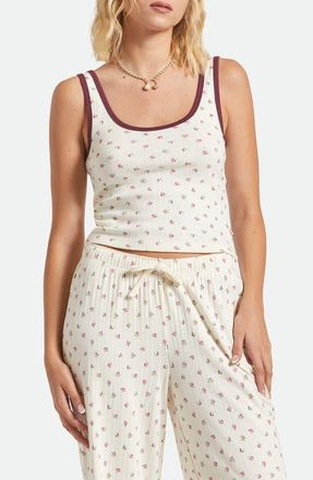 Brixton Off Duty Tank in Floral Pointelle at Nordstrom, Size Large