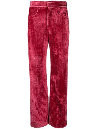 Isabel Marant Rwan cordoroy-finish trousers - Pink