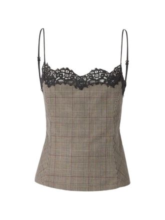 Pinko Grey Sweet Heart Neck Top