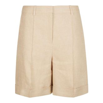 Eleventy Bermuda Shorts - Dames - Korte broeken - Beige - Maat: XL Leer