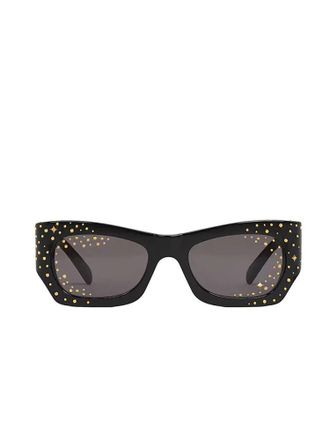 Celine Unisex Sunglasses Black Acetate