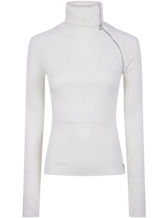 Sportmax Fin Asymetrical Zip Sweater