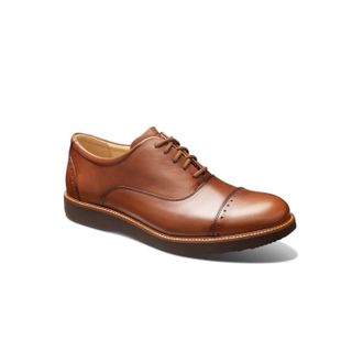 Samuel Hubbard Mens Market Cap Oxford Shoes In Whiskey