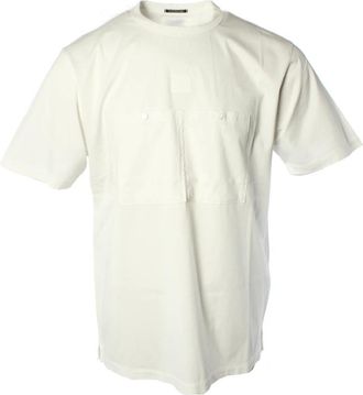 C.P. Company Gegemerceerd Jersey T-shirt - Heren - T-shirts - Wit - 2XL - Katoen - Tops