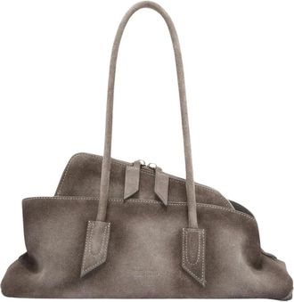 The Attico La Passeggiata Small Top Handle - Bags - Mujer - Gris - ONE SIZE