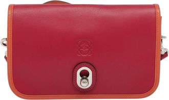 Loewe Ines Pink Leather Shoulder Bag (Pre-Owned)