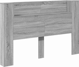 vidaXL Cabecero Gris Sonoma 160 X 16,5 X 103,5 Cm Madera De Ingenier&iacute;a Vidaxl