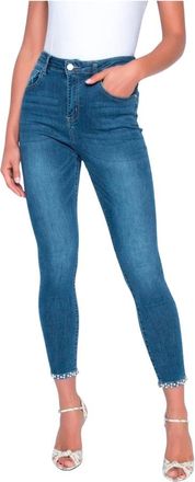 Frank Lyman Design Denim Blauwe Broek - Dames - Skinny Jeans - Blauw - XL - Denim - Jeans