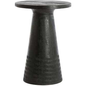 Light & Living Mesa Auxiliar Light & Living Paxos Negro Mate - &Oslash;45x64 Cm