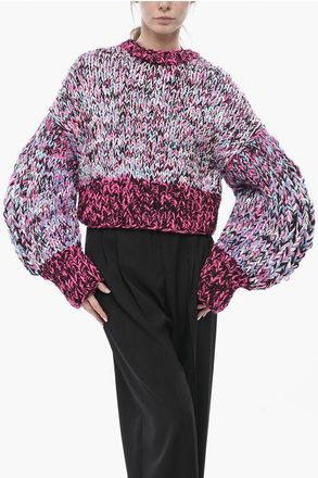 Loewe Crewneck Sweater with Balloon Sleeves size S