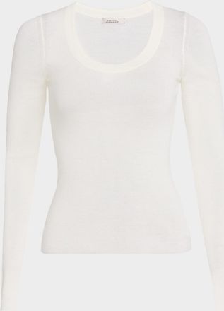 Dorothee Schumacher Urban Merino Scoop-Neck Wool Pullover