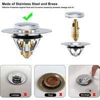 OEM Tap&oacute;n De Desag&uuml;e Universal Emergente Para Fregadero, Tap&oacute;n De Desag&uuml;e Emergente Con Colador Antiatascos, Para Ba&ntilde;o, Cocina Y Fregadero. Accesorio De D