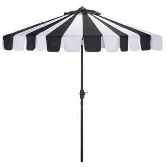 Safavieh Sombrilla de metal negro/raya