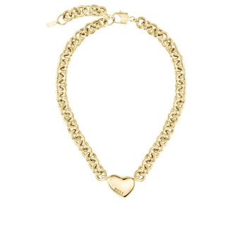 BOSS Gold-tone necklace with heart charm