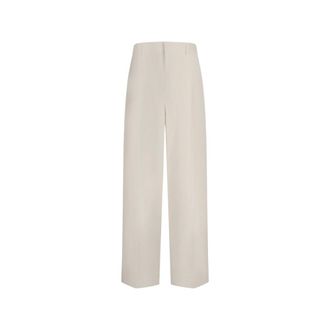 Darkpark Pantaloni Davide a Coste Gamba Larga - - Trousers - Uomo - Bianco - S