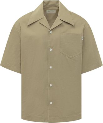 Ami Short Sleeve Shirts, male, Green, Size: XS SS Wide Shirt