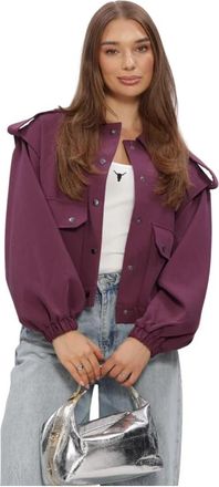 ALIX The Label Pockets Jacket - Dames - Zomerjassen - Paars - M - Polyester - Jassen