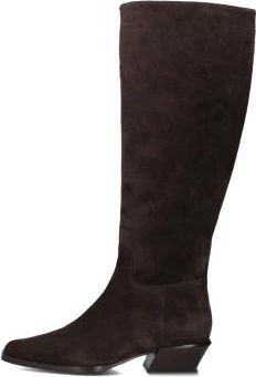 Stefano Lauran Bruine Hoge Laarzen St 2071 Stijl - Dames - Cowboylaarzen - Bruin - 41 EU - Wol - Schoenen