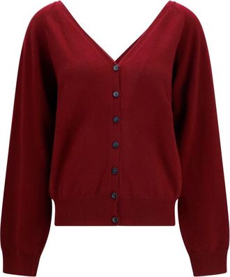 Lisa Yang Cardigan in Cashmere Jiani - - Knitwear - Donna - Rosso - S