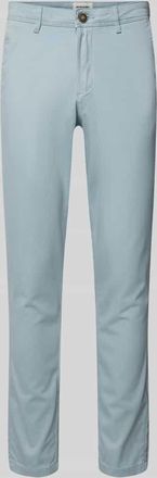 Jack & Jones Jack & Jones Slim Fit Chino mit G&uuml;rtelschlaufen Modell MARCO BOWIE in Aqua, Gr&ouml;&szlig;e 30/32
