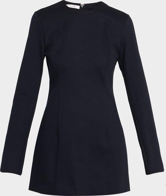 Max Mara Alpino Long-Sleeve Tunic Blouse