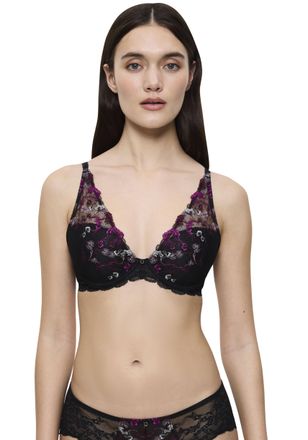 Triumph Schalen-BH TRIUMPH Sensual Spotlight WP, Damen, Gr. 70, Cup F, schwarz, Microtouch, Obermaterial: 64% Polyester, 29% Polyamid, 7% Elasthan, BHs Schale