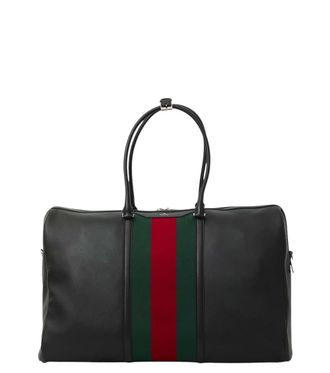 Gucci Black Mega Web Trademark Large Duffle Bag