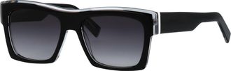Humphrey's Sonnenbrille HUMPHREY&acute;S EYEWEAR Modell 588200, Herren, schwarz, kristall, gemustert, leicht gl&auml;nzend, leicht transparent, Sonnenbrillen Sonnenbrille, 